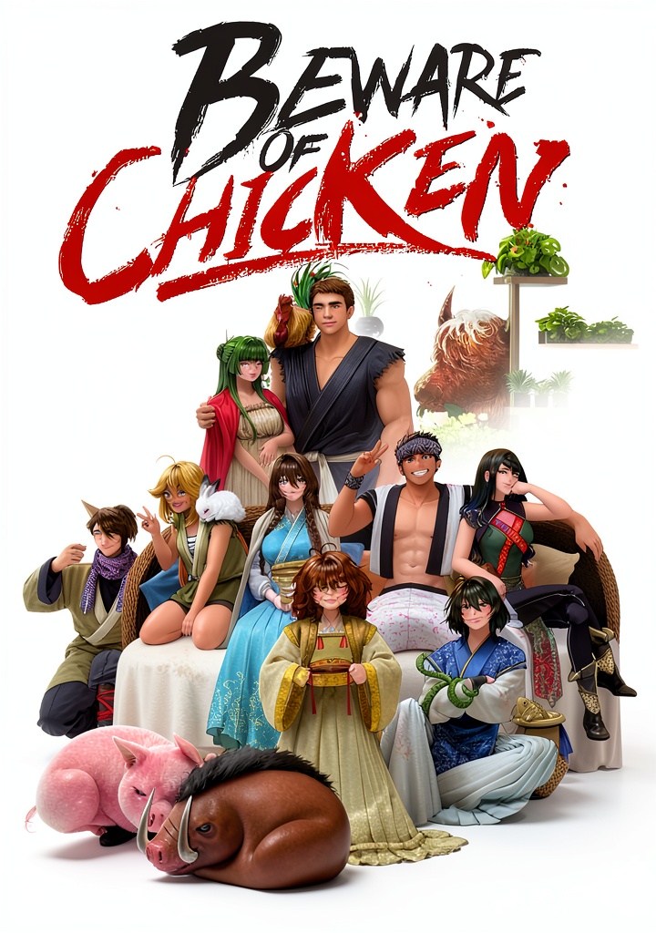 Installing Beware of Chicken Book 4 Fantasy Novel Kindle Edition on a wooden desk