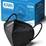 KN95 Protective Face Mask by Zhangjiagang Huamao 100pcs Pack Black-0