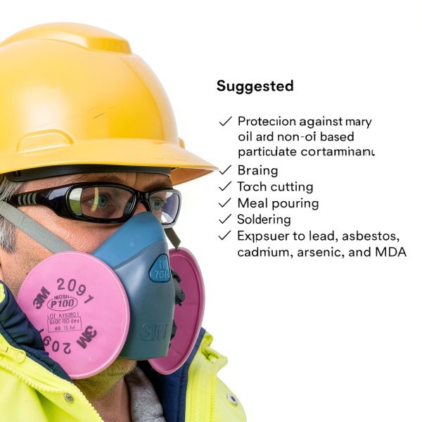3M 2091 P100 Particulate Filter Pink 3‑Pack for Respirators-5