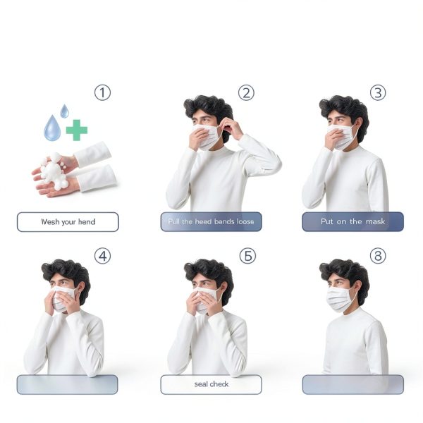 KN95 Protective Face Mask by Zhangjiagang Huamao 100pcs Pack Black-5
