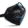 KN95 Protective Face Mask by Zhangjiagang Huamao 100pcs Pack Black-3