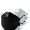 KN95 Mask Keangs 60 Count Black White Pack Ear Loops Lightweight-0