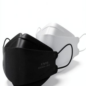 KN95 Mask Keangs 60 Count Black White Pack Ear Loops Lightweight-0