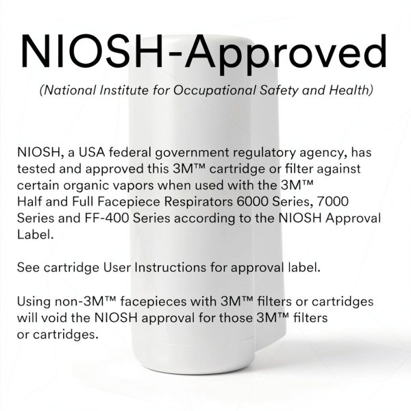 3M NIOSH Approved Respirator Cartridge 60921 Organic Vapor P100 Filter-1