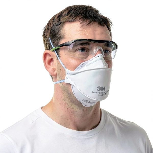 3M Aura Particulate Respirator 9205+ N95 Disposable 3‑Pack White-4
