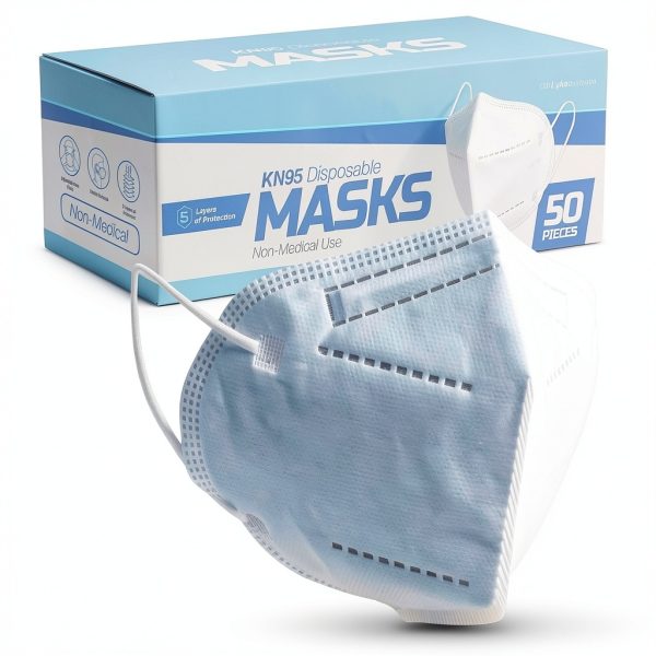 KN95 Face Masks 50 Pack – 5 Layer Breathable Disposable Respirator-0