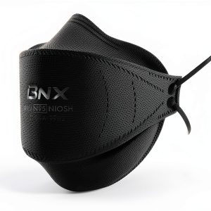 BNX N95 Mask NIOSH Certified Respirator Tri Fold Black 20-Pack-0